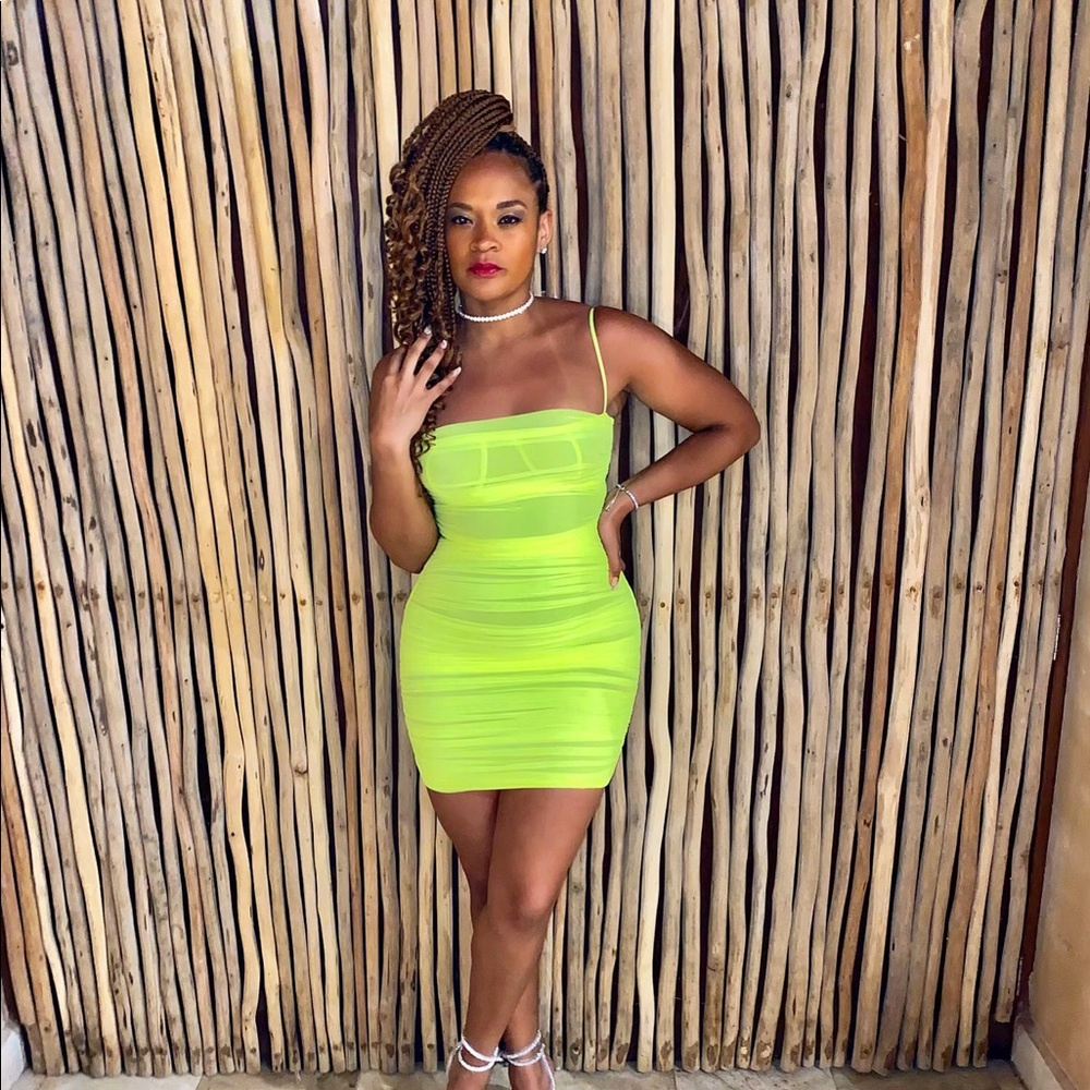 Neon Green Dress